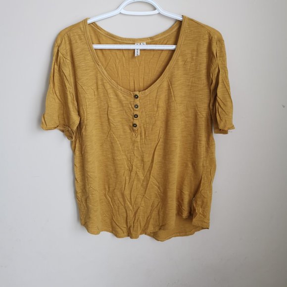 made for each other women mustard shirt - Size L - Picture 2 of 3